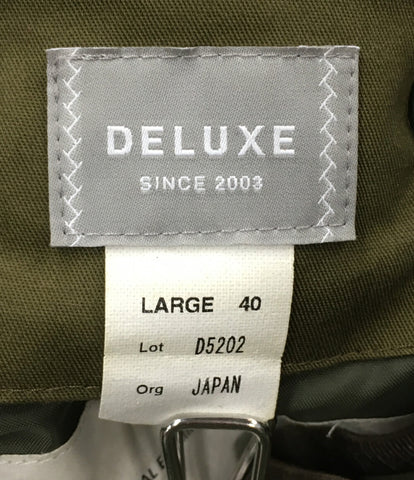 Deluxe mods coat Khaki big hood Mens Size L Delux