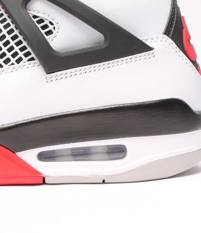 Nike รองเท้าผ้าใบสภาพดี Air Jordan 4 Retro Fire Red JORDAN4 RETRO DC7770-160 Men's SIZE 28cm NIKE