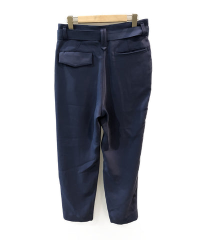 Good Condition Kuruni Tuck Tapered Pants 20AW BELTED PANTS BLUE 20-AW-014 Men's SIZE S CULLNI