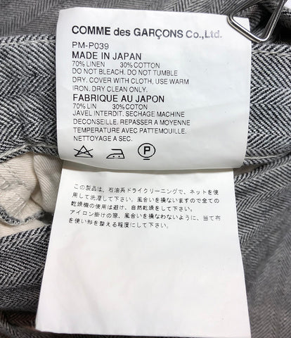 คอมเดอร์การ์สัน 04ss COMME des GARCONS Cotton Linen Bone Pants Simple &amp; Utility ระยะเวลา AD2003 PM-P039 ผู้ชาย SIZE S COMME des GARCONS