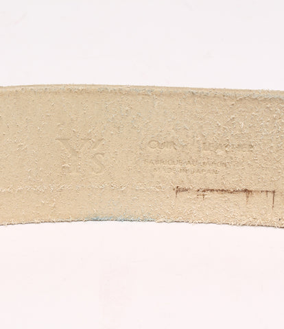 Y's yohji yamamoyo สีขาว Leather Belt เข็มขัดหนังสีขาวเป็นกลาง Y.S