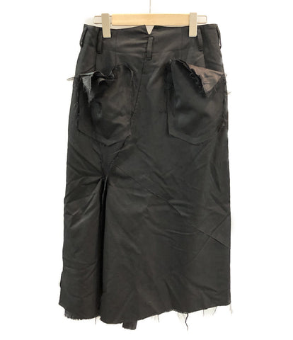 美品 サルバム レイヤードスカートパンツ Layerd Skirt PT ブラック SI-P03-100 メンズ SIZE S SULVAM–rehello  by BOOKOFF