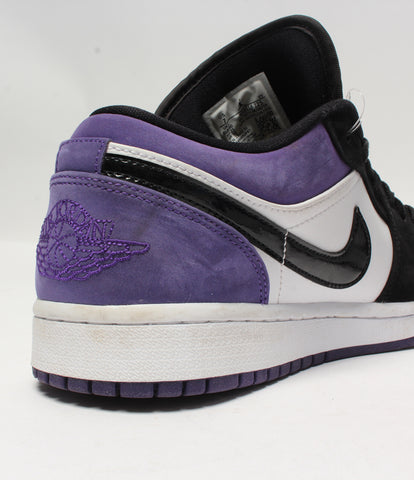 Nike Low Cut Sneakers Air Jordan One AIR JORDAN 1 LOW black-court purple 553558-125 Men's SIZE 25cm NIKE