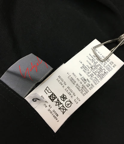 ヨウジヤマモト 美品 Black Right Side Picked Drop Shirt アシンメトリーロングシャツ  19aw   NC-B03-501 メンズ   yohji yamamoto ＋NOIR