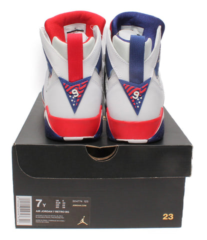 Nike Like New High Cut Sneakers AIR JORDAN7 RETRO BG 304774-123 Men's SIZE 25cm NIKE