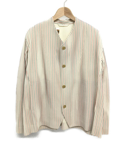 Om Prisse Issey Miyake Beauty No Color Jacket Pleats 20SS HP01JD203 Men's SIZE L ISSEY MIYAKE HOMME PLISSE