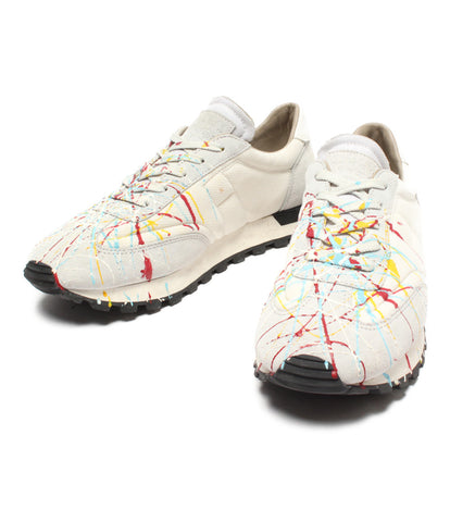 ความงาม Maison Margiela 22 Paint Splattered Runner Sneaker รองเท้าผ้าใบตัดต่ําสีผู้ชาย SIZE 27 ซม. Maison Margiela