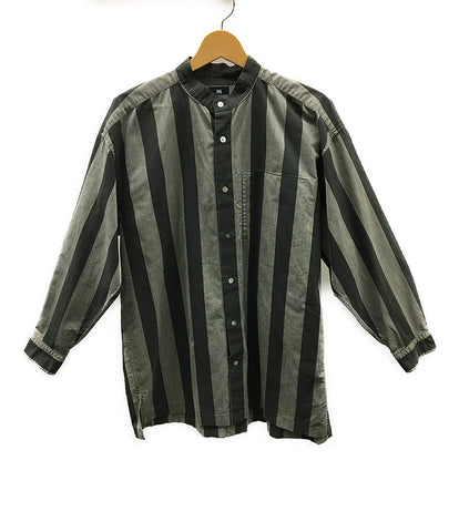 Issey Miyake Stand Color Stripe Shirt Men's Size M Issey Miyake