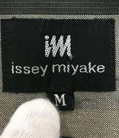 Issey Miyake Stand Color Stripe Shirt Men's Size M Issey Miyake
