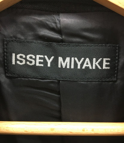 Issey Miyake stripe shirring jacket tailored dark Gree me53fd 223 Mens Size