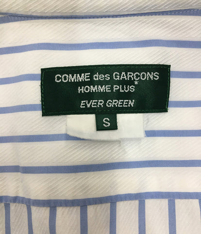 コムデギャルソン  07ss スタッズデザインストライプシャツ／半袖  AD2006   PS-B212 メンズ SIZE S  COMME des GARCONS HOMME PLUS EVER GREEN