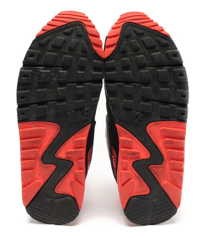 耐克运动鞋 Airmax 90 黑色×白色×粉红色 airmax90 （GS） 307793 137 男士 SIZE 25cm 耐克