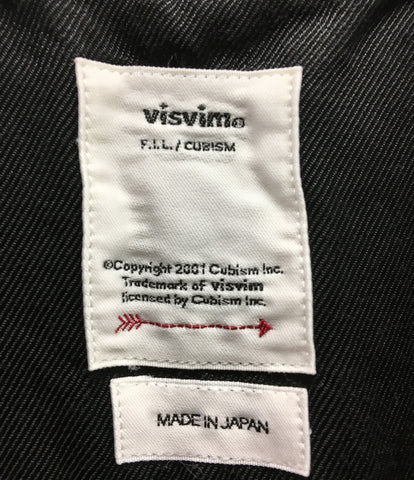 VISVIM 19ss คลังภาพโคเสื้อกลับมาโลโก้สั้นที่แขนเสื้อสีดำ 0119105011020 MENS VISVIM