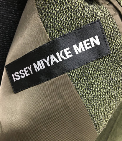 Issei Miyake Men ไม่มีปุ่มแจ็คเก็ตสีโดยสี 14SS ME41FD079 ชาย SIZE M ISSEY MIYAKE MEN