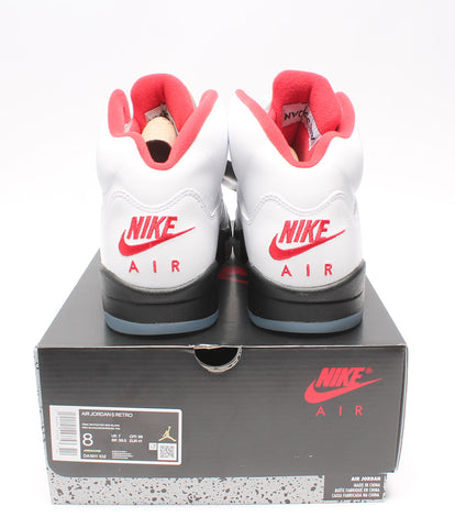 Nike新文章运动鞋空气乔丹5减速火箭的Air Jordan 5复古火红色20'S DA1911 102男士大小26cm Nike