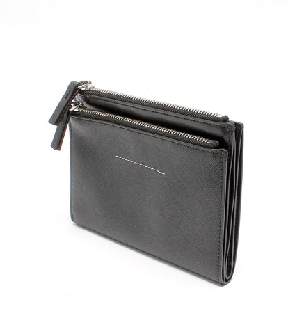 美品 マルジェラ 折財布 コンパクトウォレット ブラック 黒