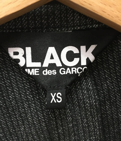 ブラックコムデギャルソン  デザイン グレー 歪みセットアップジャケット 16ss   1Q-J015／1Q-J025 メンズ SIZE XS  BLACK COMME des GARCONS