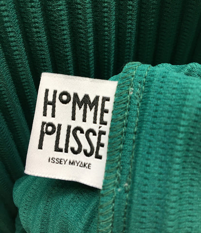 オム プリッセ イッセイミヤケ 美品 19aw プリーツロングカットソー グリーン HP93JK187 メンズ ISSEY MIYAKE HOMME  PLISSE–rehello by BOOKOFF