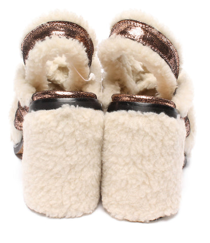 Maison Margiela boa Heels Sandals Mouton leather flourish 40wp0083 ladies MM6