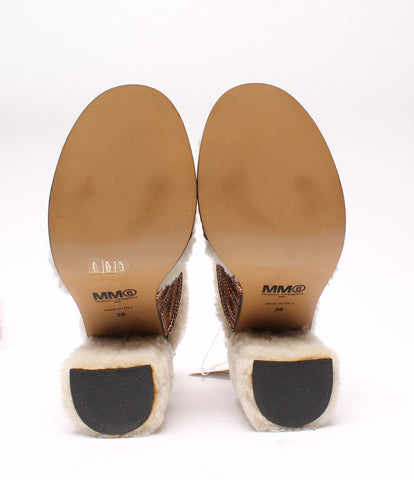 Maison Margiela boa Heels Sandals Mouton leather flourish 40wp0083 ladies MM6