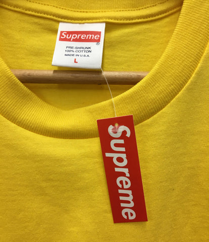Supreme漂亮的商品交叉箱子标识Tee短袖T恤黄色20AW男子的尺寸L Supreme
