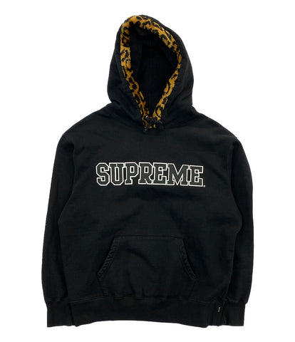 Supreme Leopard Trim Hooded Sweatshirt