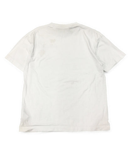 Palm Angels Crew Neck Logo Short Sleeve T-Shirt White New Basic Tee Pmaa001R20413001 Men's Size L Palm Angels