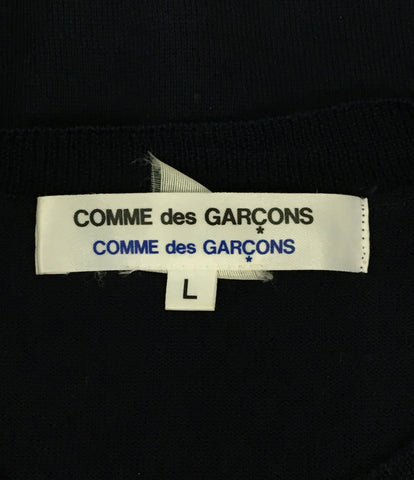 コムデギャルソン  長袖クルーネックニット ネイビー 2011SS    S19N017 レディース SIZE L  COMME des GARCONS　COMME des GARCONS