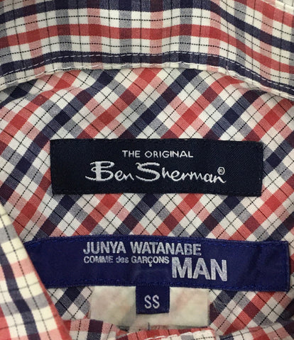 Jun Yawatana Becom de Garson Man Ben Sherman เสื้อแขนเสื้อตรวจสอบ Ben Sherman 06SS WQ-B036 ชาย SIZE SS JUNYA WATANABE COMME des GARCONS MAN