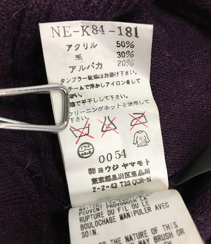 Yojiyamoto Pryus Noar Short-sleeved turtleneck knit 08AW NE-K84-181 Women's Size M Yohji YAMAMOTO + NOIR