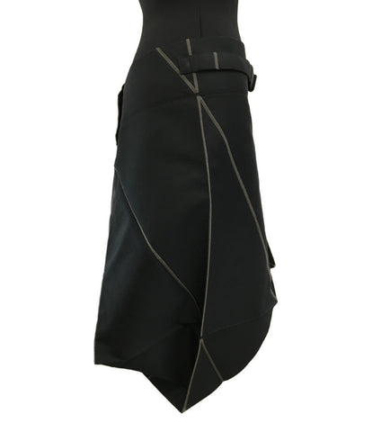 Issey Miyake Solid Skirt Black 14AW IL43FG844 Women's Size L 132.5 Issey Miyake