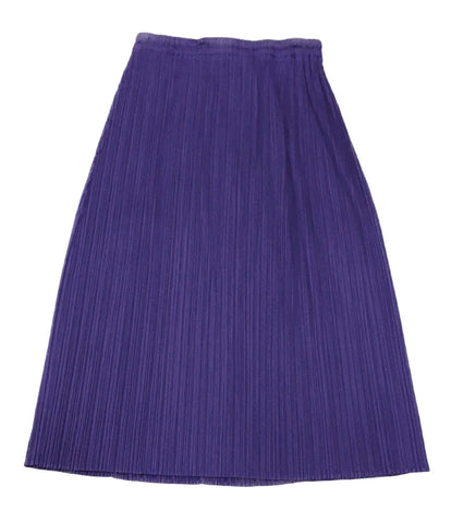 Plei Pleated Pleated Skirt Purple PP21-JG140 Women Size L PLEATS PLEASE