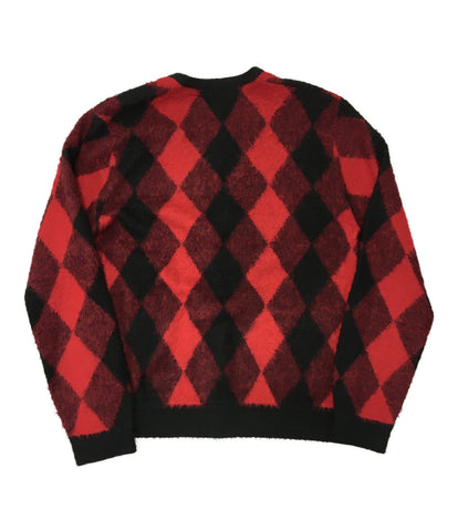 Supreme brushed argyle outlet cardigan