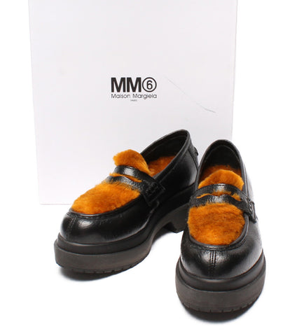 MEM SIX ผลิตภัณฑ์ความงาม Eco Far Far Moccasin Loafer ดำ Maison Mar Gela 19AW ขนาดผู้หญิง 23.5 mm6