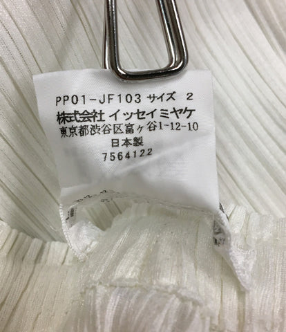 プリーツプリーズ プリーツパンツ ホワイト PP01-JF103 レディース