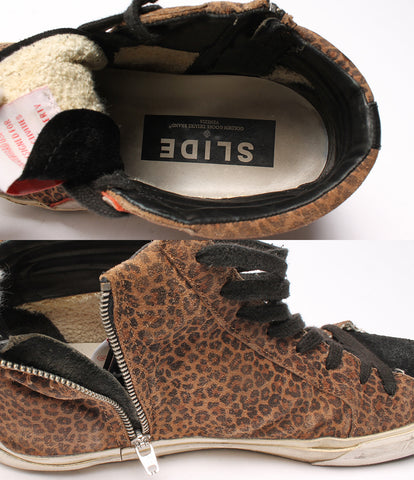 Golden Sneaker Slide High Cut Leopard Leopard P Pattern Vintage Men's Golden Goose