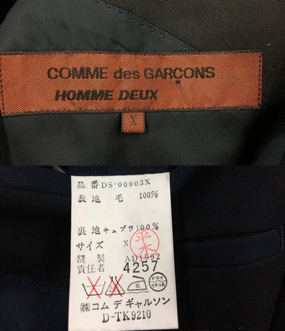 Comdegalson Omdu คู่ติดตั้งแจ็คเก็ตของกองทัพเรือ 1992 DS-00003 ของผู้ชายเสื้อเชิ้ต Comme des Garcons Homme DEUX