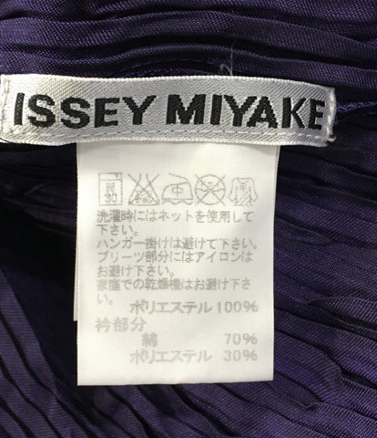 issey miyake เสื้อแจ็คเก็ตสีม่วงจีบ im33fd100 ขนาดของผู้หญิง m issey miyake