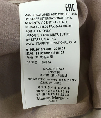 马尔代拉美品印花丝绸无袖连衣裙MM 16SS S31CT0917女士SIZE M MARTIN MARGELA