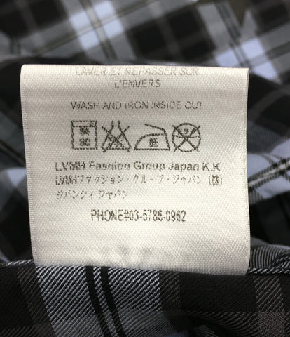 Givenchy ความงามผลิตภัณฑ์แขนยาวเสื้อ Checkshirt ดาว 16aw ผู้ชายจิวองชี่