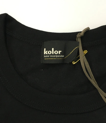 สีความงามเคน Kagami Avant Gardo คำพิมพ์เสื้อยืดสีดำบทที่ 4 21SS 21SCM-T16210S ผู้ชายไซส์ M Kolor