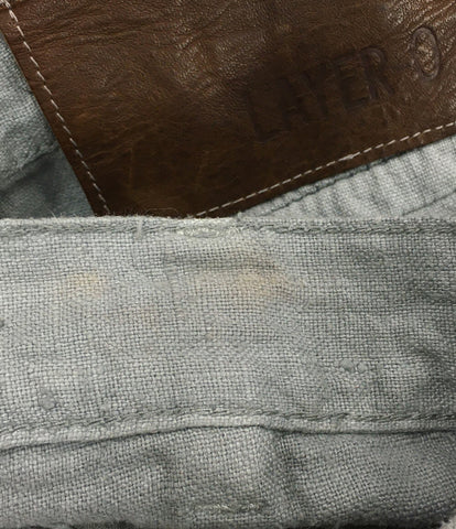Layer Zero Linen Pants Gray Linen Pants Men's Layer-0