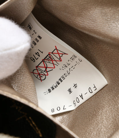 Yoji Mamoto Leather Round Zip Pouch Women's Yohji Yamamoto