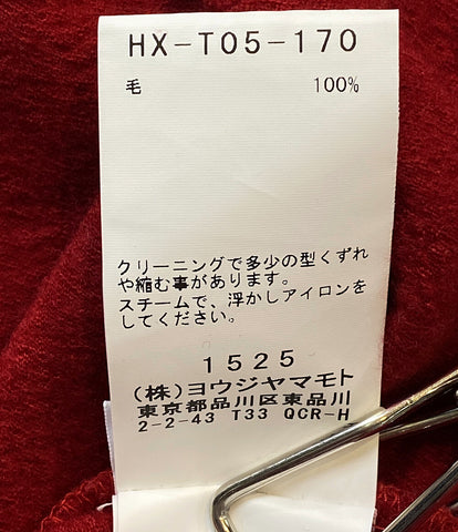 ヨウジヤマモトプールオム  ニット タートル長袖(RED)     HX-T05-170 メンズ SIZE 3  yohji yamamoto pour homme