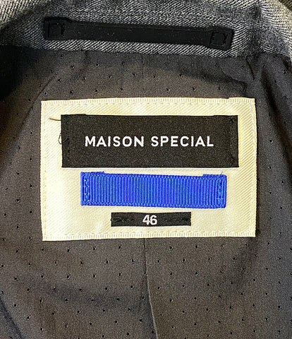 美品 メゾン スペシャル テーラードジャケット 2BJKT グレ-     11191111202 メンズ SIZE 46  Maison Special