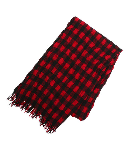 ヨウジヤマモトプールオム ストール SHRINK RESIST WOOL PLAID MUFFLER