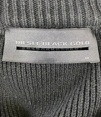 ディーゼルブラックゴールド 格子柄ニット メンズ SIZE M DIESEL BLACK