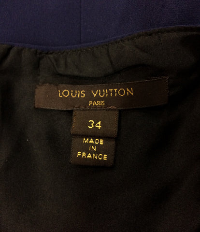 路易威登美容产品的种族对接丝绸无袖连衣裙女装尺寸34（S）路易·威登