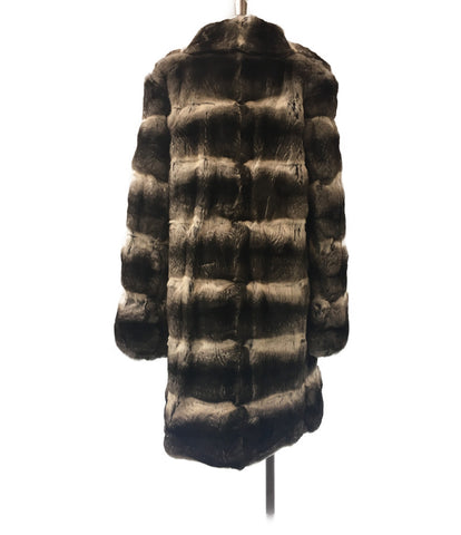 Jennie chinchilla fur coat ladies SIZE 44 (L) GENNY