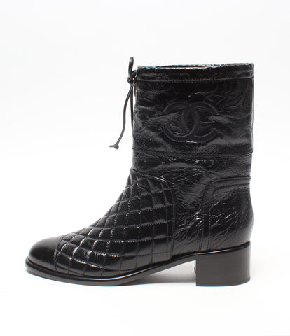 Chanel beauty products here mark × Matorasse short boots Ladies SIZE 37 1/2 (M) CHANEL